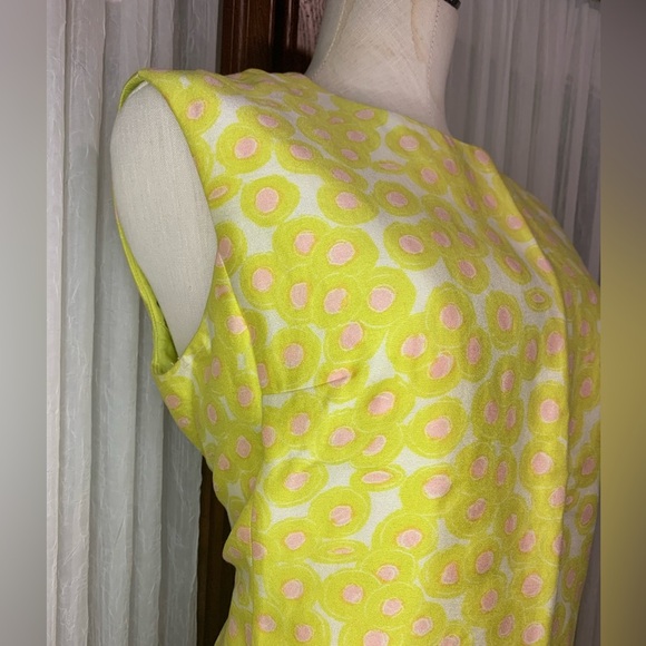 Source Unknown Yellow Sheath Maxi Dress Crew Neck Sleeveless - Picture 2 of 13